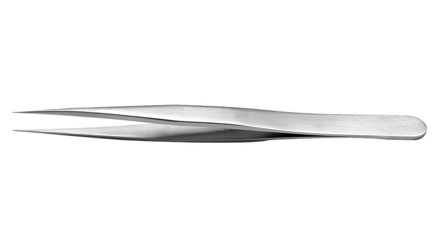 RS PRO 120 mm, Stainless Steel, Tweezers