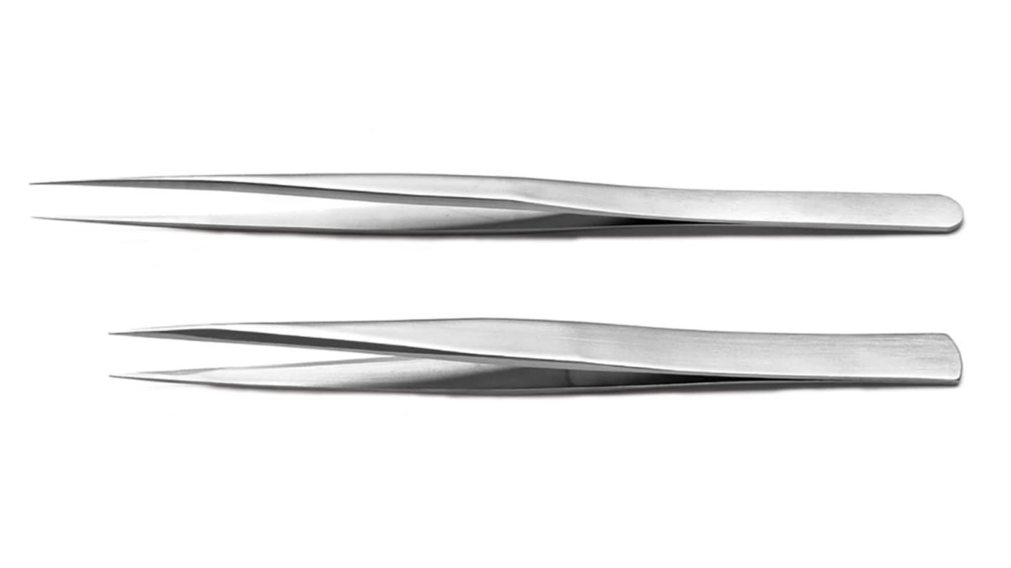 RS PRO Stainless Steel, Tweezer Set