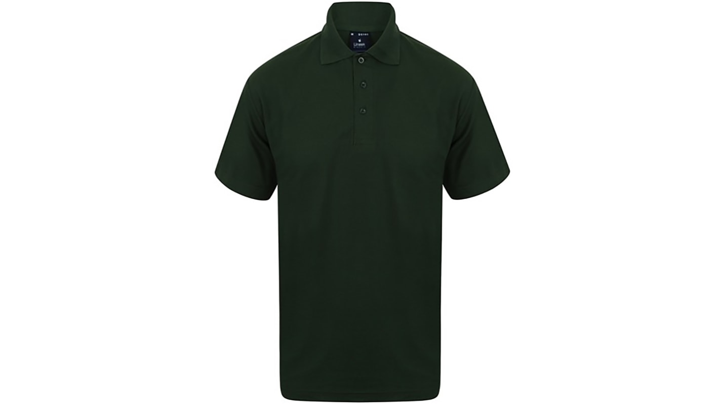 RS PRO Kurzarm Polohemd, Baumwolle, Polyester Grün, Größe XXL