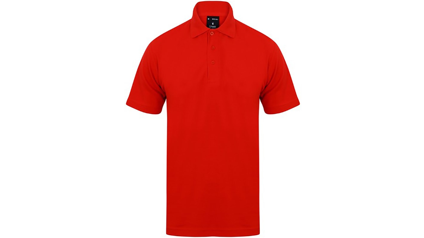 RS PRO Red Cotton, Polyester Polo Shirt, UK- S, EUR- S