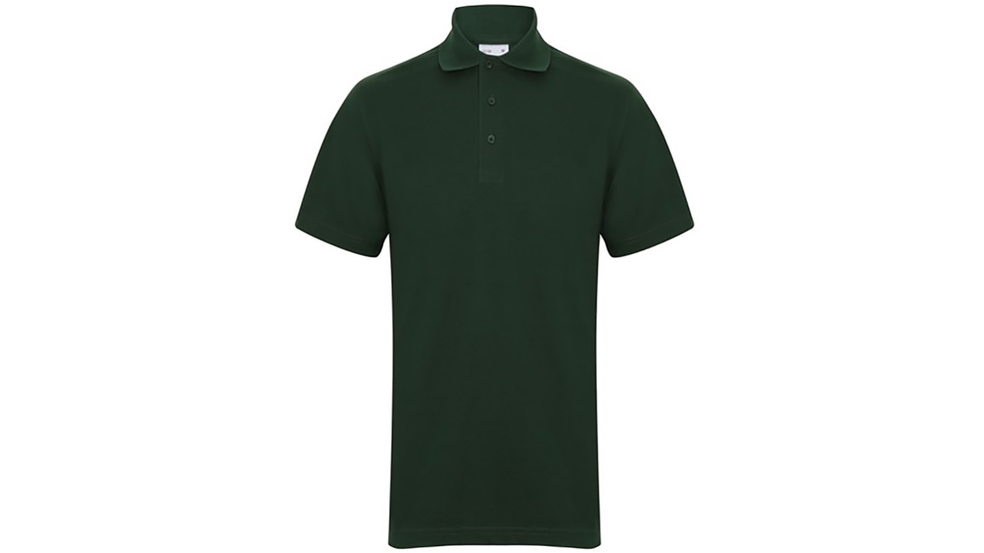 RS PRO Kurzarm Polohemd, Baumwolle, Polyester Grün, Größe S