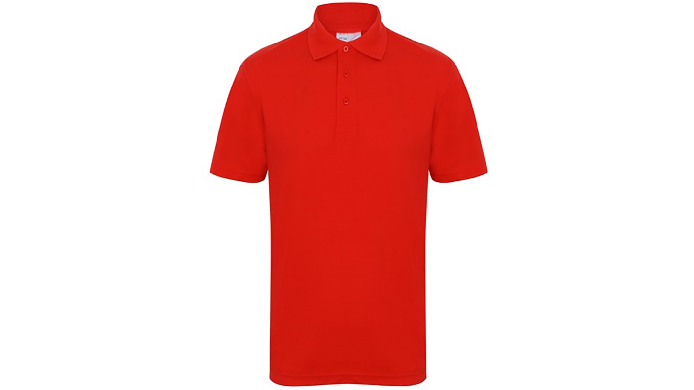 RS PRO Red Cotton, Polyester Polo Shirt, UK- M, EUR- M