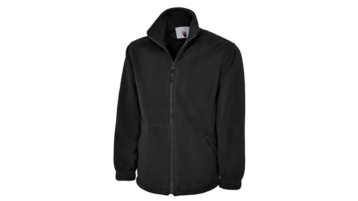 RS PRO Unisex Fleece-Jacke, Polyester Schwarz, Größe L