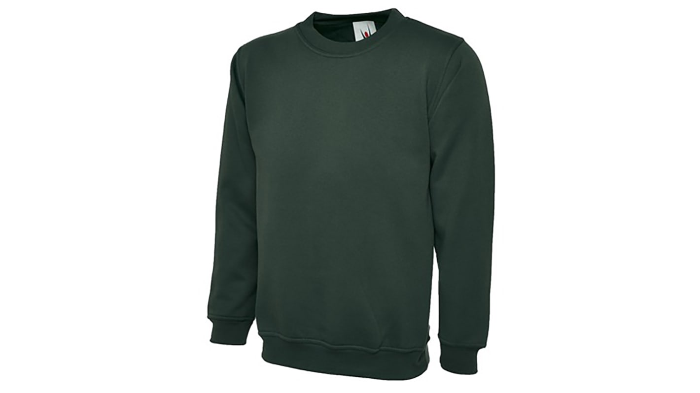 Felpa da lavoro RS PRO Unisex, col. Verde, L, in Poliestere, Cotone