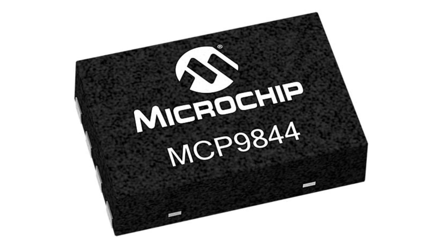 Sensor de temperatura digital MCP9844T-BE/MNY, 8 bits, encapsulado TDFN 8 pines, interfaz Serie I2C MCP9844T