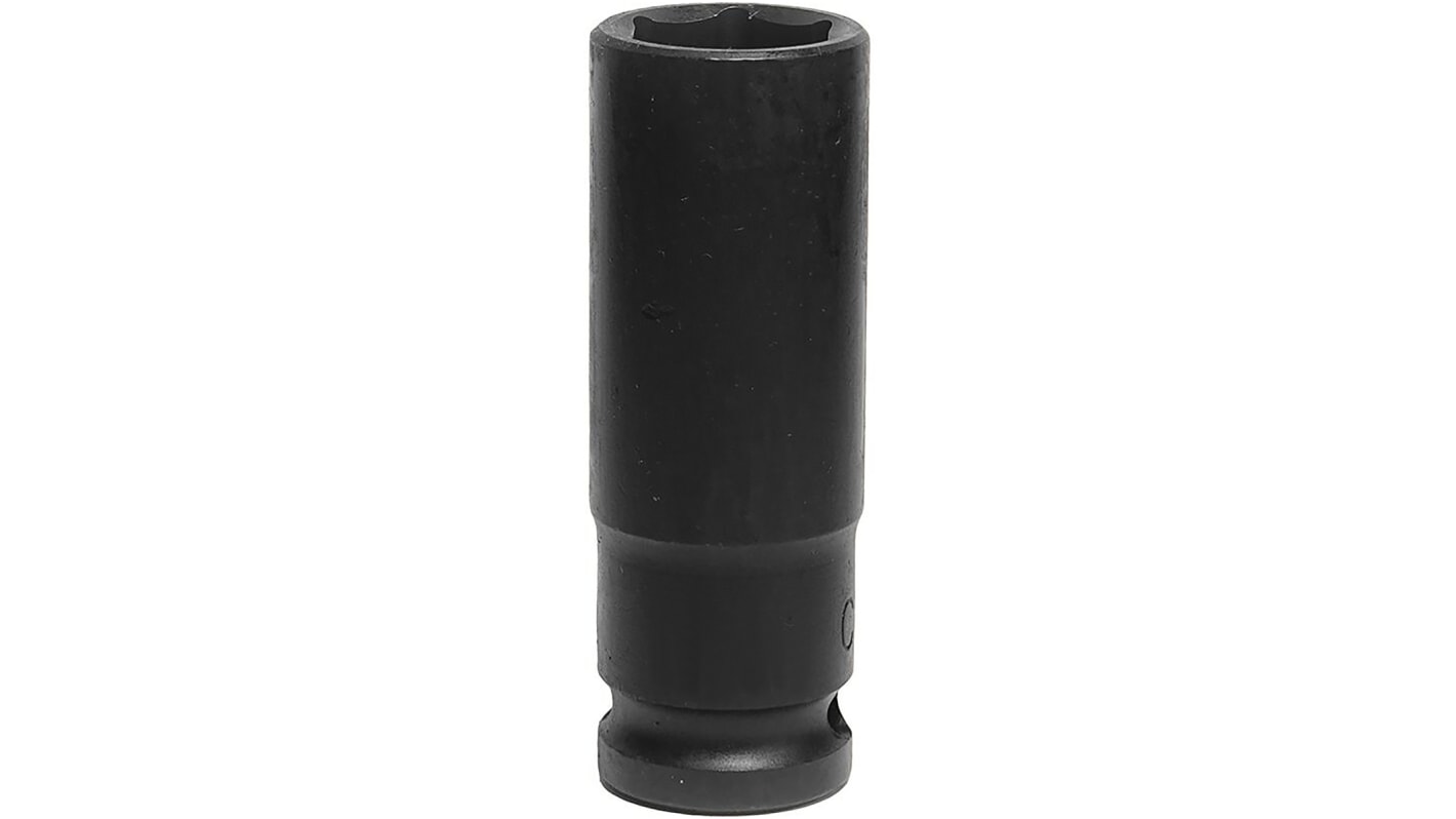 RS PRO 1/2 Zoll, 19mm Sechskant Schlag-Steckschlüssel CrMo-Stahl