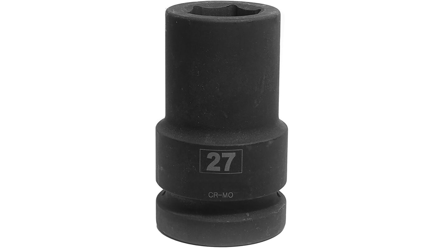 RS PRO 1", 27mm Sechskant Schlag-Steckschlüssel, lang CrMo-Stahl