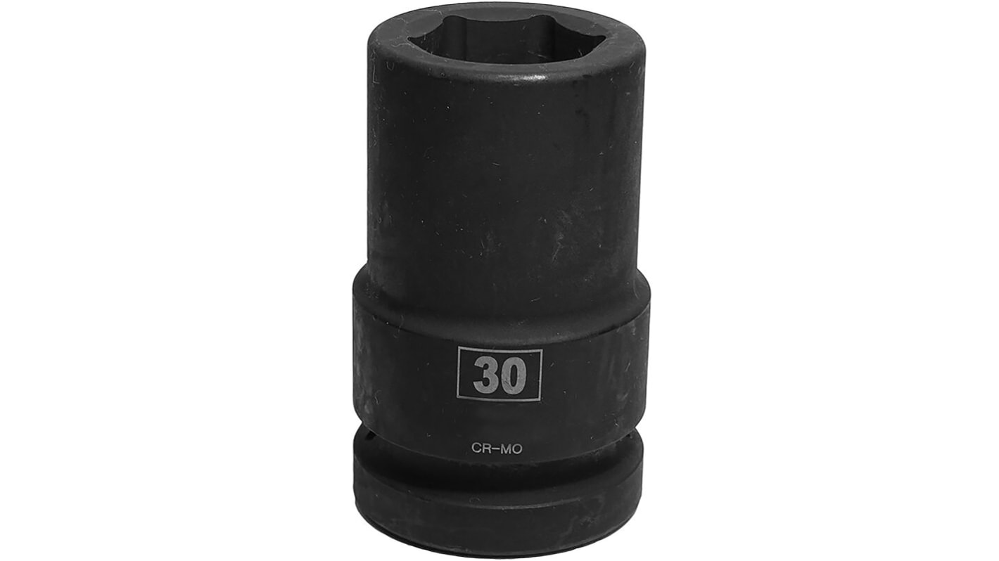 RS PRO 1", 30mm Sechskant Schlag-Steckschlüssel, lang CrMo-Stahl