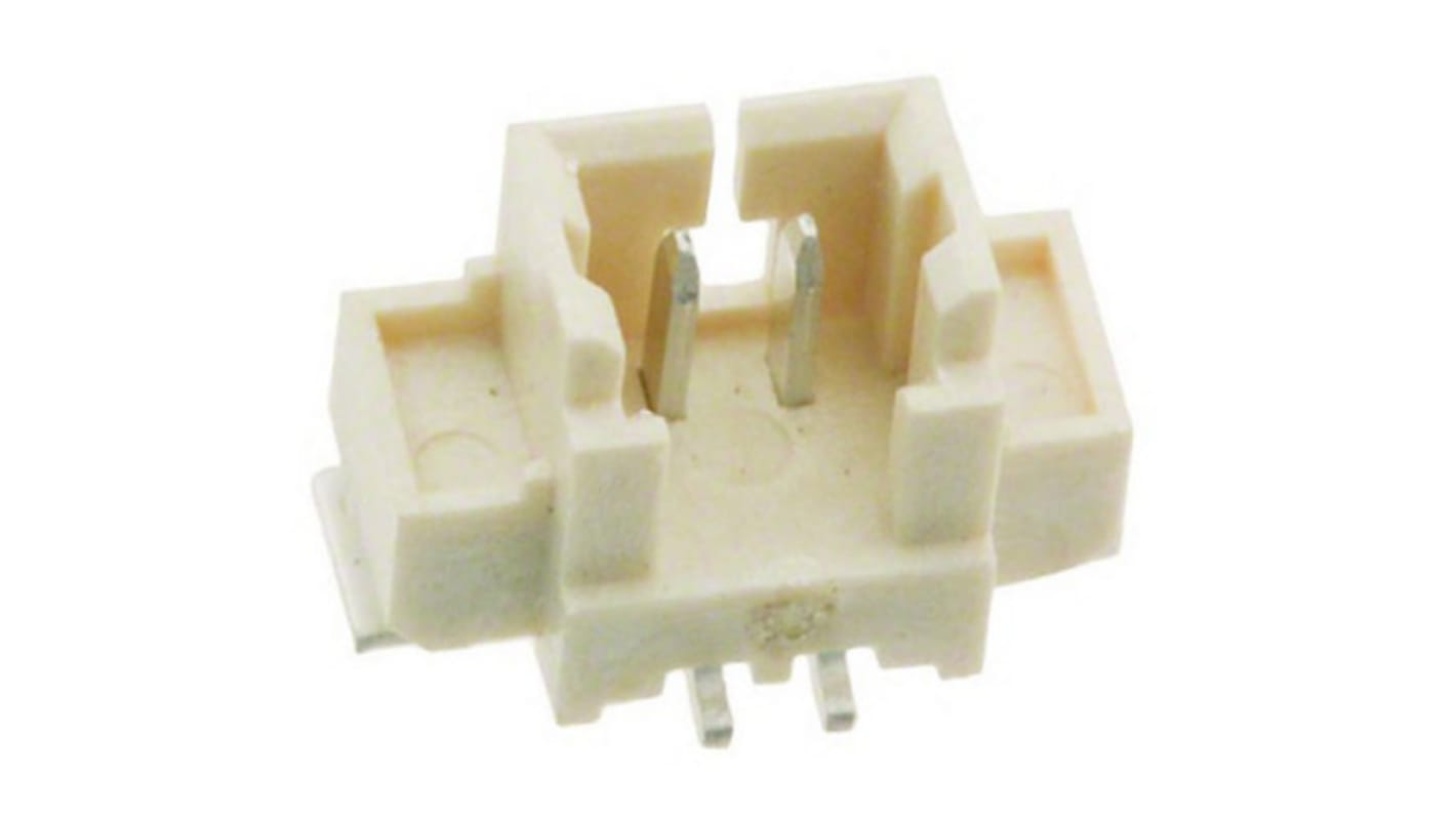 Conector macho para PCB Amphenol Communications Solutions de 2 vías, 1 fila, paso 1.25mm, para soldar, Orificio Pasante