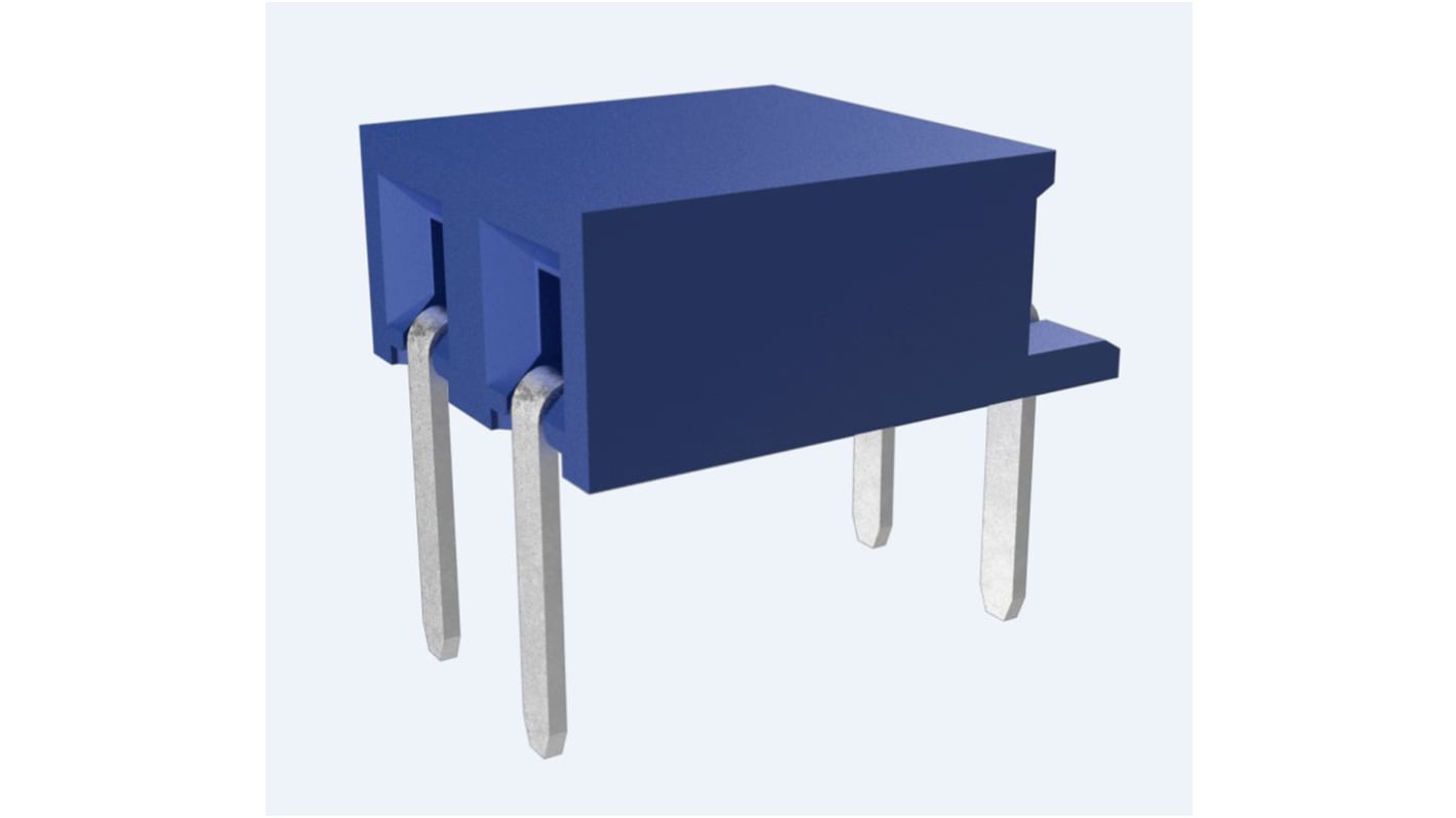 Amphenol Communications Solutions Minitek Series Straight Through Hole Mount PCB Socket, 2-Contact, 1-Row, 2mm Pitch,