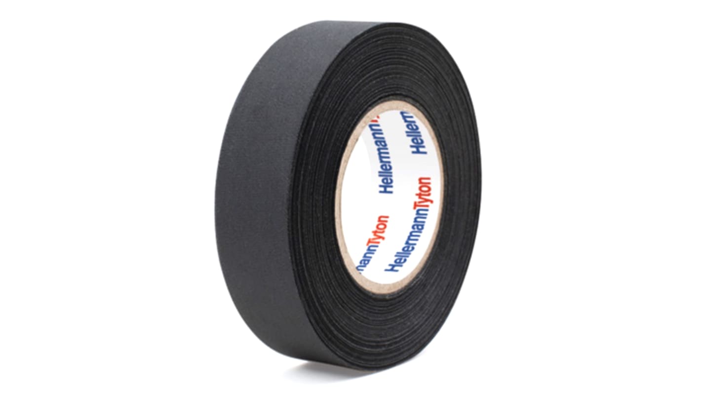 HellermannTyton Helatape Protect 300 Isolierband, PET Schwarz, 0.3mm x 19mm x 25m, -40°C bis +150°C