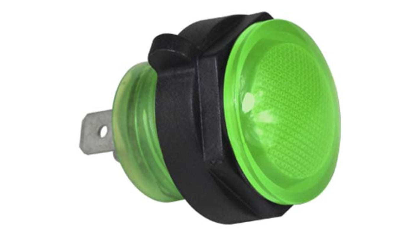 VCC Green Panel Mount Indicator, 22mm Mounting Hole Size, IP67