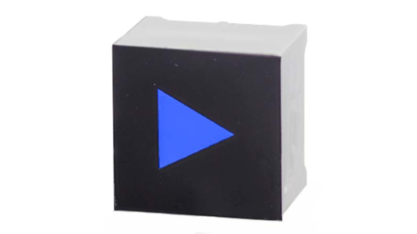 VCC Kapazitiver Schalter 2V dc / 5.5V dc Beleuchtet, Blau, Geh. Schwarz, Weiß