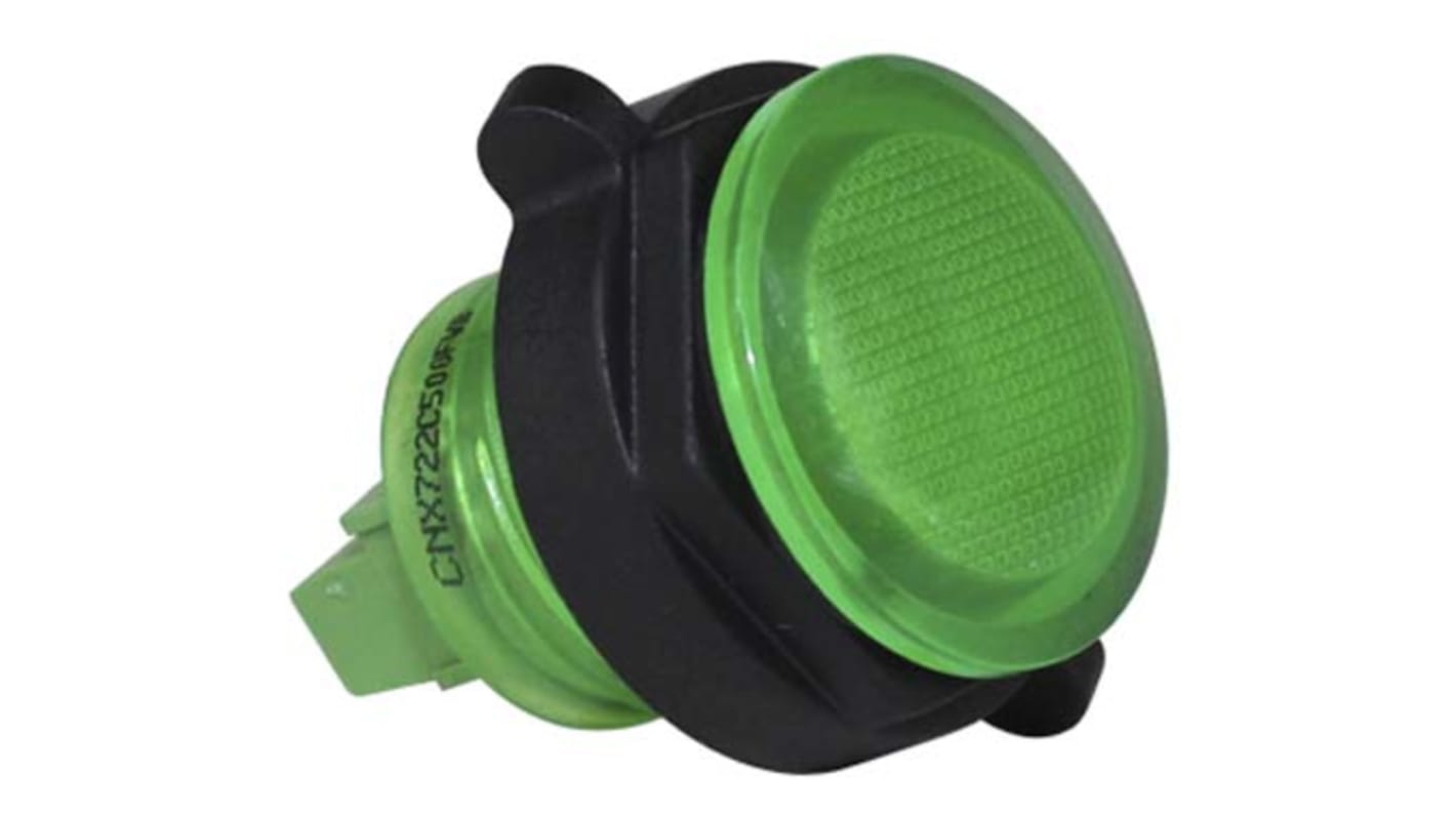 VCC Green Panel Mount Indicator, 5 → 28V dc, 22mm Mounting Hole Size, Screw Terminal Termination, IP67