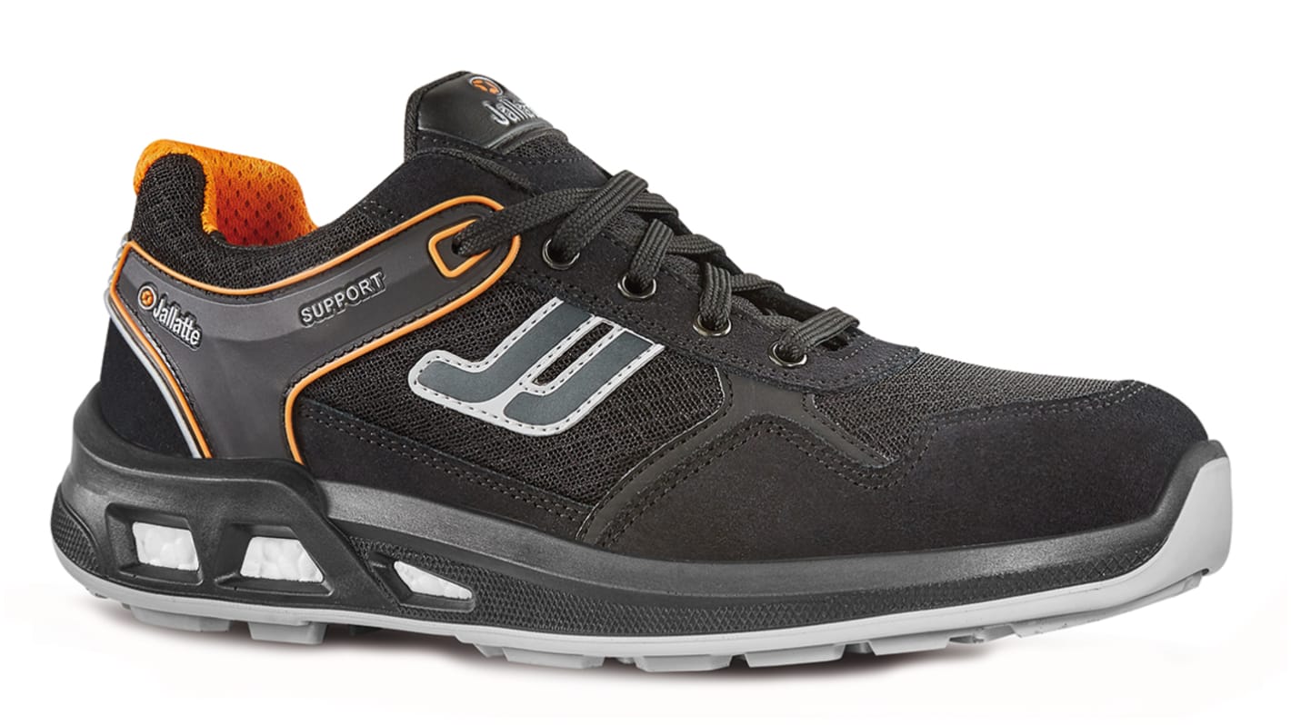 Jallatte J ENERGY Unisex Black Aluminium  Toe Capped Safety Trainers, UK 7, EU 41