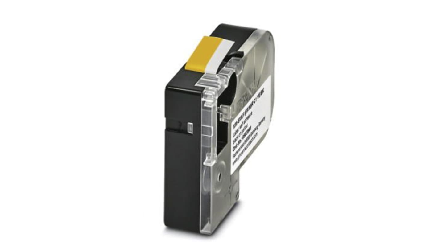 Phoenix Contact MM-EMLF Black on Yellow Label Printer Tape, 8 m Length, 10  mm Width, 8m Label Length, 10mm Label Width