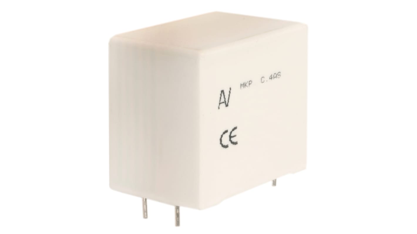 Condensador de película KEMET, 680nF, ±5%, 1.2 kV dc, 630 V ac, Montaje en orificio pasante