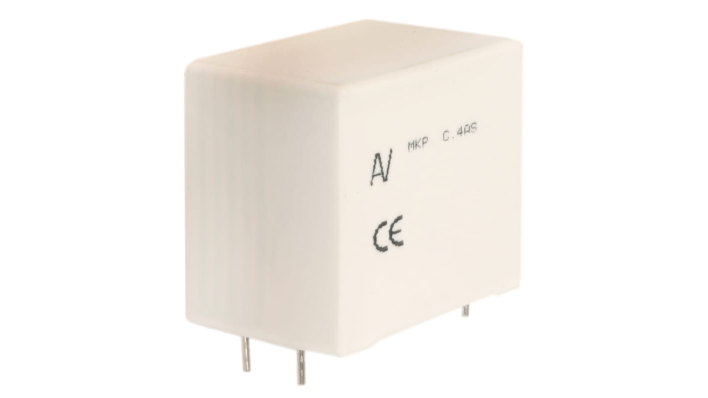 KEMET C4AS Metallised Polypropylene Film Capacitor, 1.2 kV dc, 630 V ac, ±5%, 680nF, Through Hole