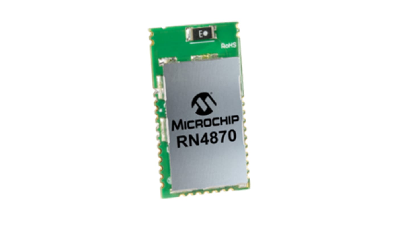 RN4870-I/RM128 Microchip Bluetooth SoC 4.2, 0dBm, 12 x 22 x 2.4mm