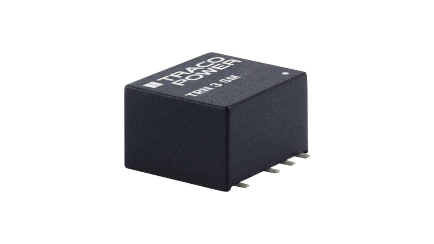 TRACOPOWER TRN 3SM DC-DC Converter, 12V dc/ 250mA Output, 4.5 → 13.2 V dc Input, 3W, Surface Mount, +85°C Max