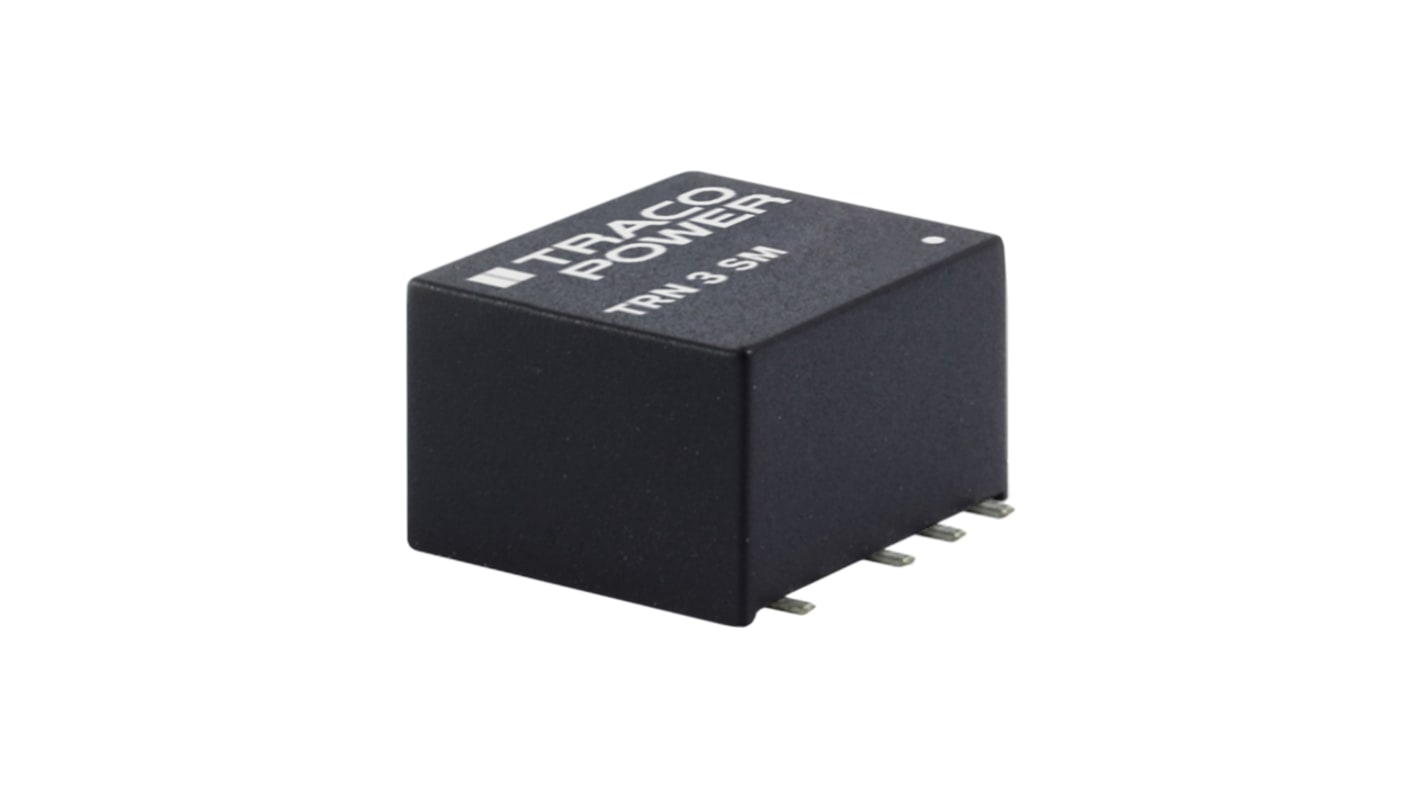 TRACOPOWER TRN 3SM DC/DC-Wandler 3W 12 V dc IN, ±15V dc OUT / ±100mA Oberflächenmontage 1.6kV dc isoliert