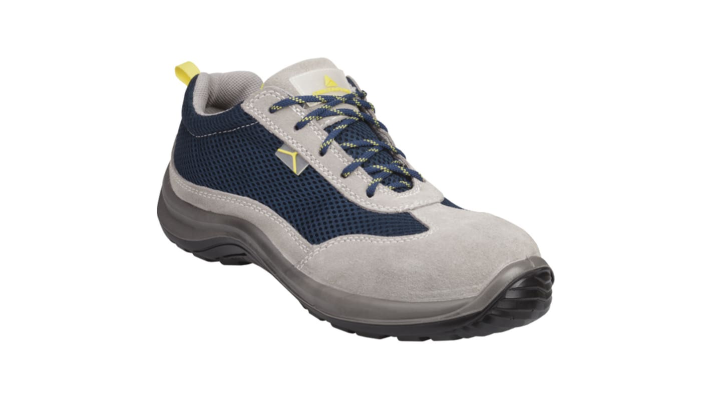 Delta Plus Unisex Sicherheitshalbschuhe Blau, Grau, mit Zehen-Schutzkappe EN 20345 S1P, Größe 38