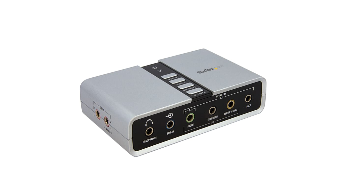 ICUSBAUDIO7D | StarTech.com USB 2.0 7.1 Channel サウンドカード | RS