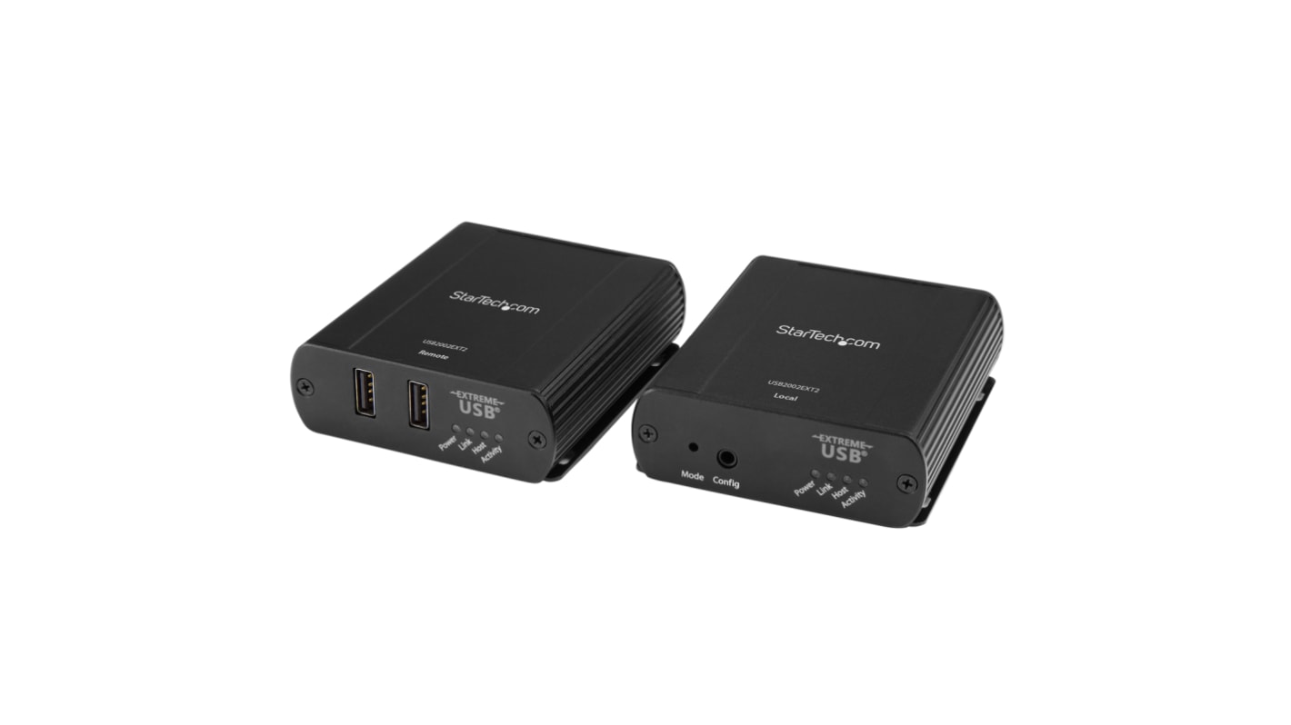 StarTech.com USB-Extender, 100m, USB 2.0, CATx 2-Port, 100 x 76 x 26mm lokales Gerät