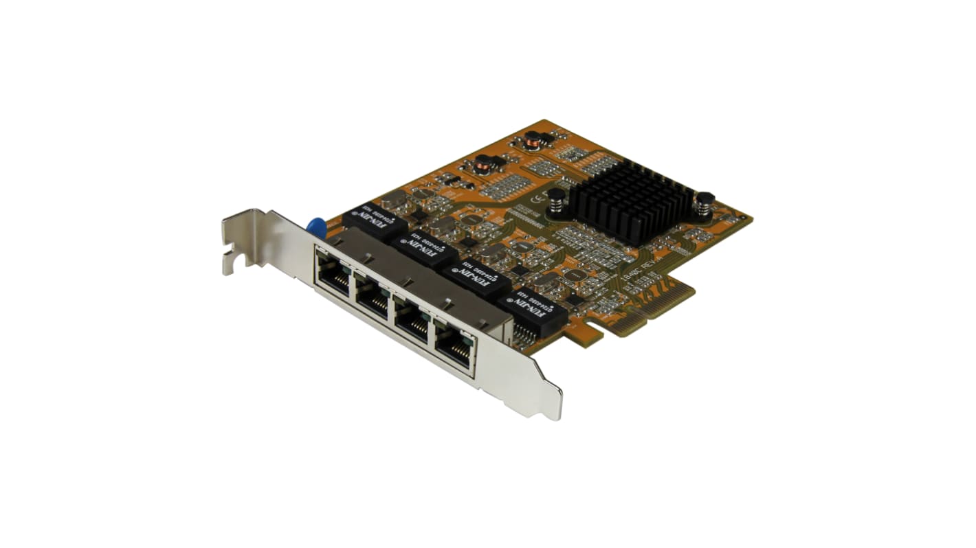 StarTech 4 PCIe Netzwerkkarte, 10/100/1000Mbit/s RJ45, Wake On LAN