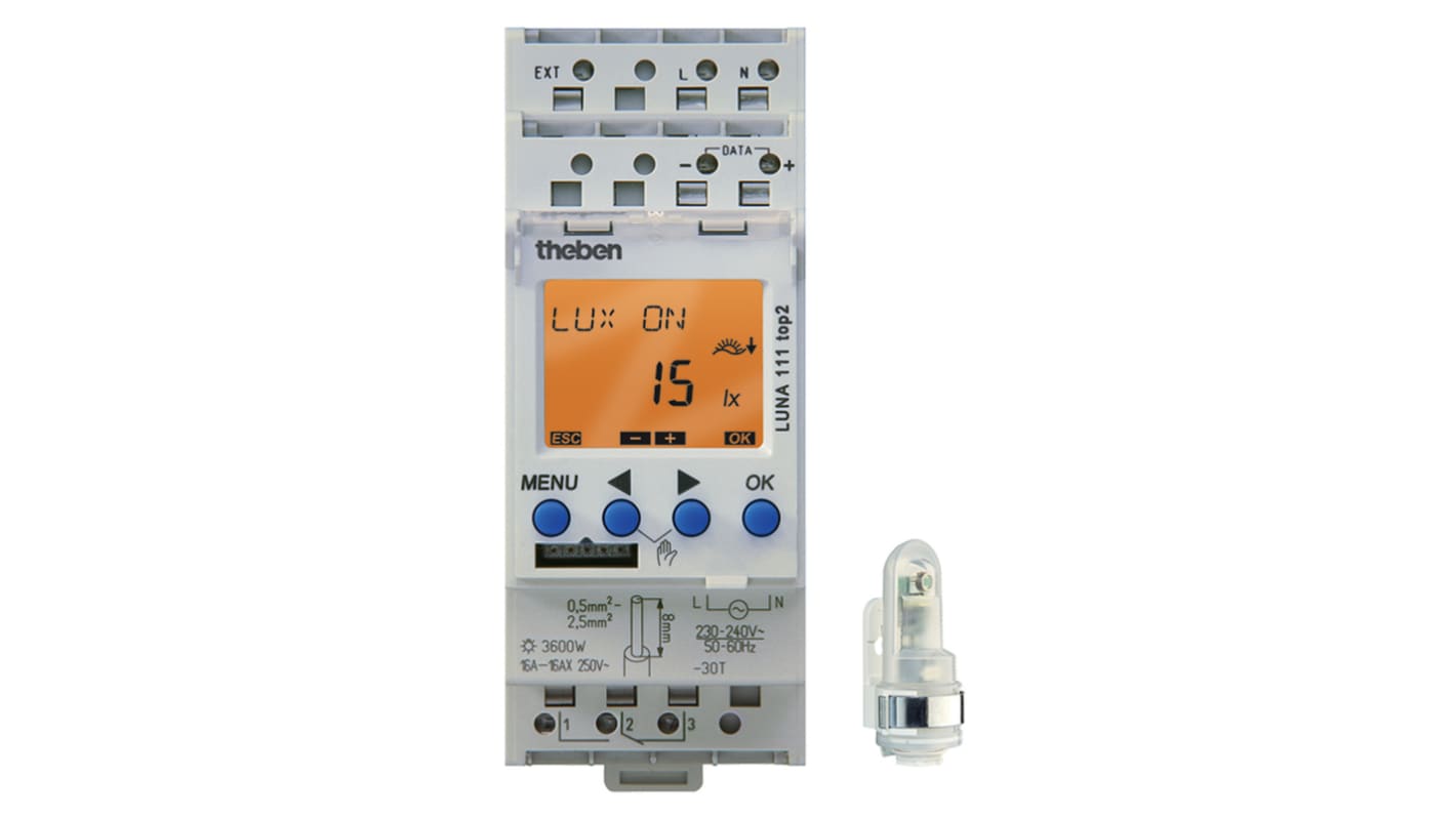 Digital Timer Light Switch 1 Channel, 230 → 240 V ac