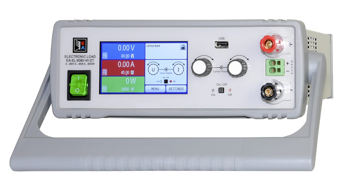 EA Elektronisk dc-belastning EL 9000 DT, 0 → 45 A., 0 → 80 V., 0 → 600 W.