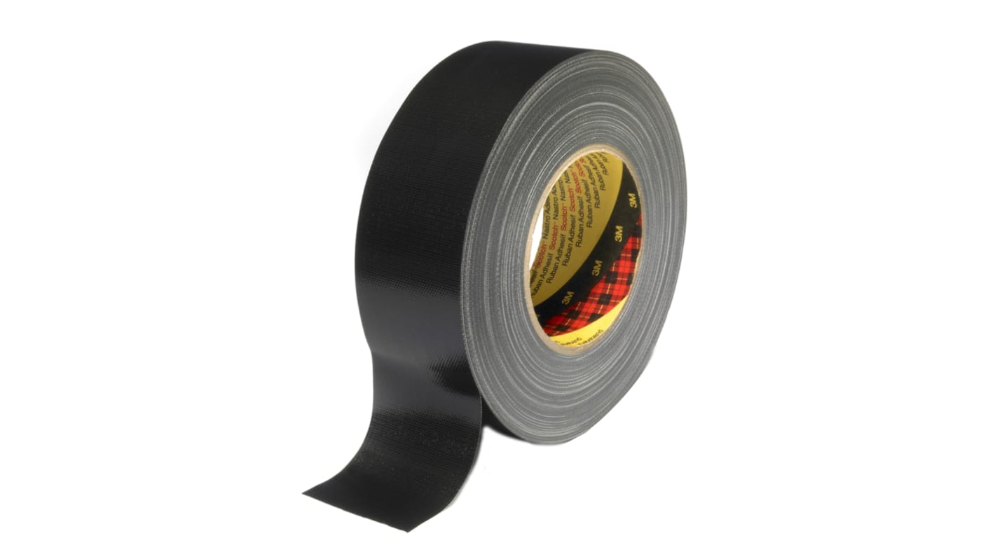 3M Scotch 389 Panzerband, PE-Klebeband Schwarz, 0.26mm x 19mm x 50m