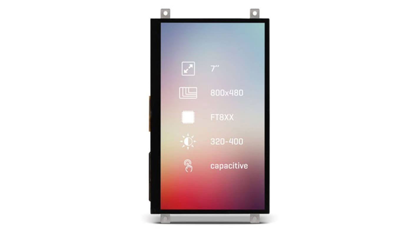 Ecran couleur LCD MikroElektronika, 7pouce, interface QSPI, SPI, rétroéclairage LED écran tactile