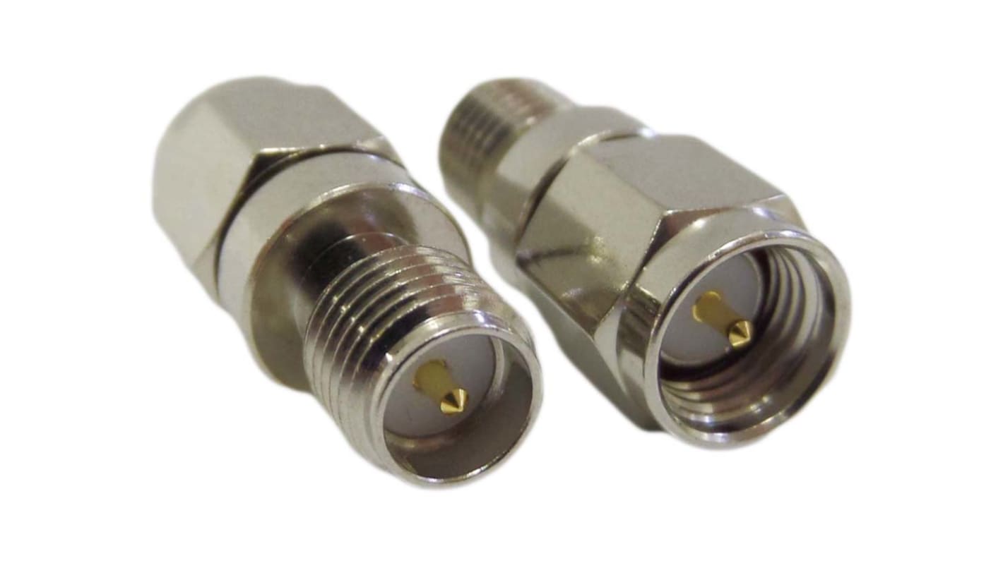 Siretta RF adapter, Lige, A: SMA Han til B: SMA Hun Koaksial RP SMA