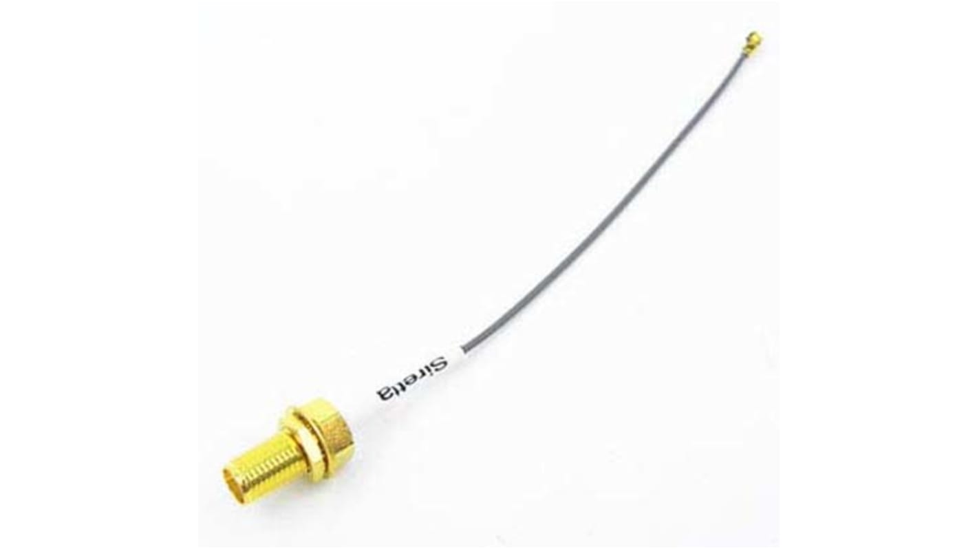 Siretta ASM Series Female U.FL to Female SMA Coaxial Cable, 200mm, Terminated