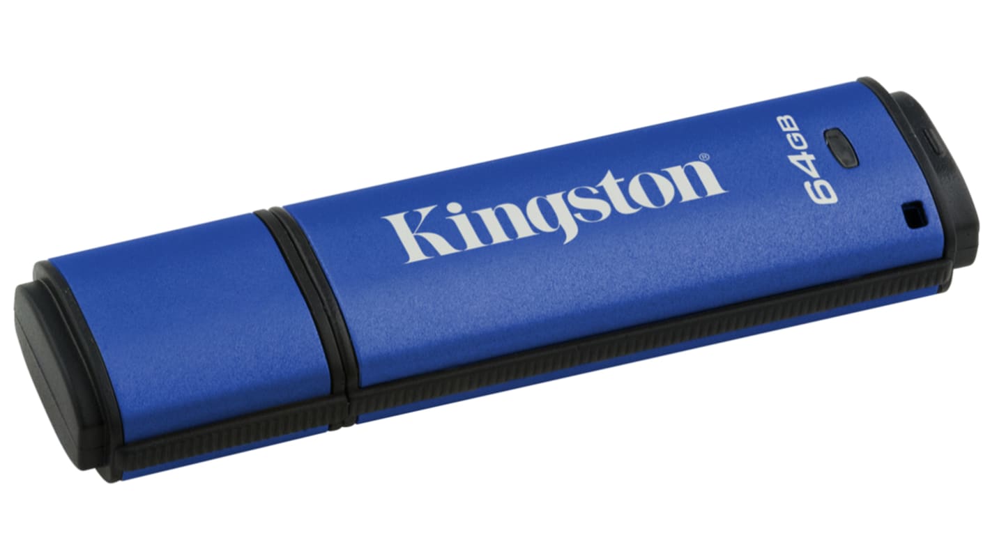 Kingston, USB-Stick, 64 GB, USB 3.0, DataTraveler Vault Privacy 3.0, 197