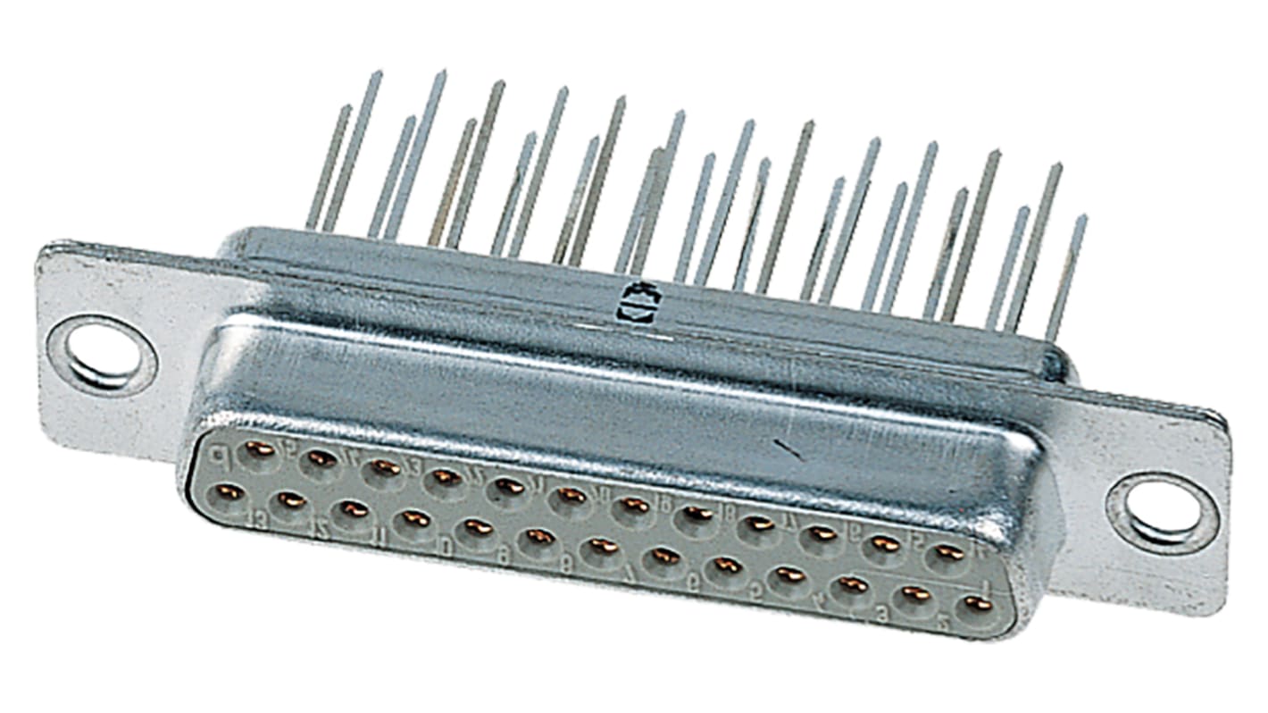 Harting D-Sub Sub-D Steckverbinder Buchse , 9-polig / Raster 2.74mm, Durchsteckmontage  Lötanschluss
