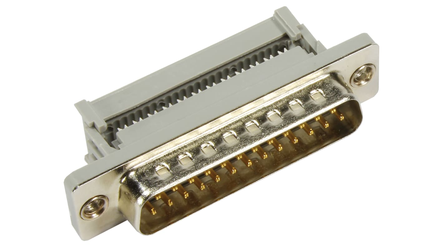 Złącze D-Sub 25-pinowe Męski Kątowe Montaż na kablu raster 2.77mm