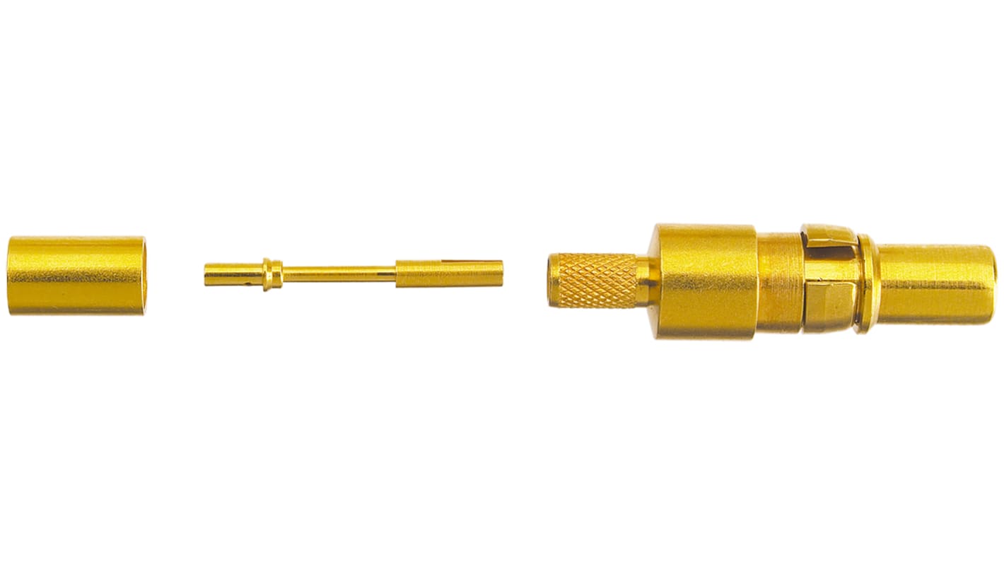 HARTING, D-Sub Mixed Series, size 188 AU, 316 U, RG 174 U Male Crimp, Solder D-Sub Connector Coaxial Contact, Gold