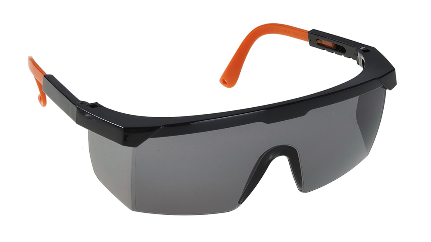 RS PRO Anti-Mist Safety Glasses, Grey Polycarbonate Lens