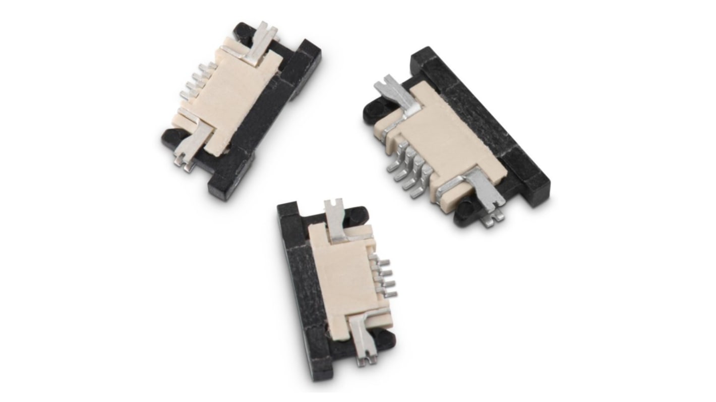 Wurth Elektronik, WR-FPC 0.5mm Pitch 12 Way Horizontal Female FPC Connector, Bottom Contact