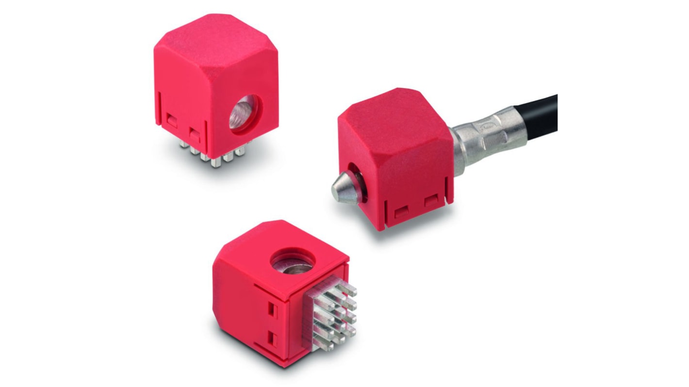 Wurth Elektronik REDCUBE Series PCB Terminal Block, 1-Contact, Through Hole Mount, 1-Row, Screw Termination