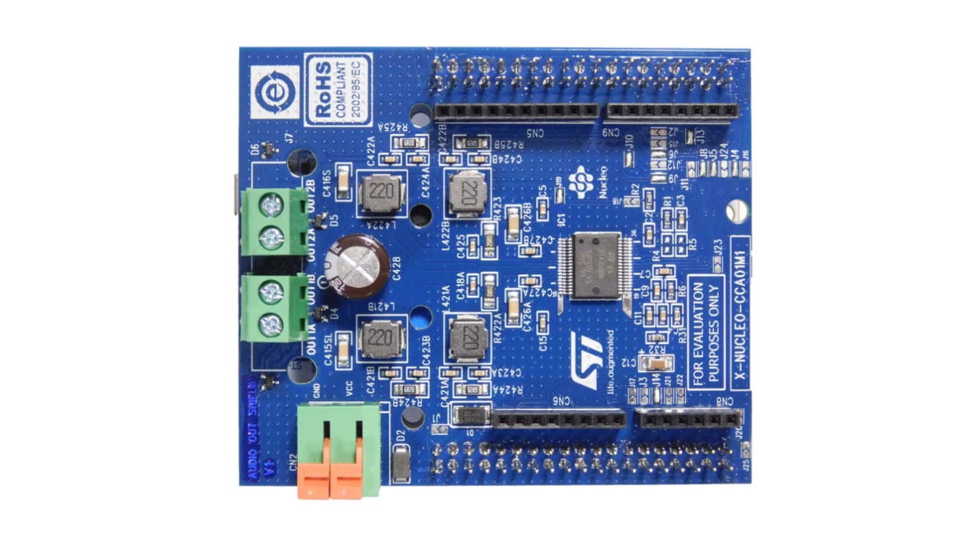 Vývojová sada pro analogové obvody, Sound Terminal, STA350BW, pro použití s: STM32 Nucleo STMicroelectronics