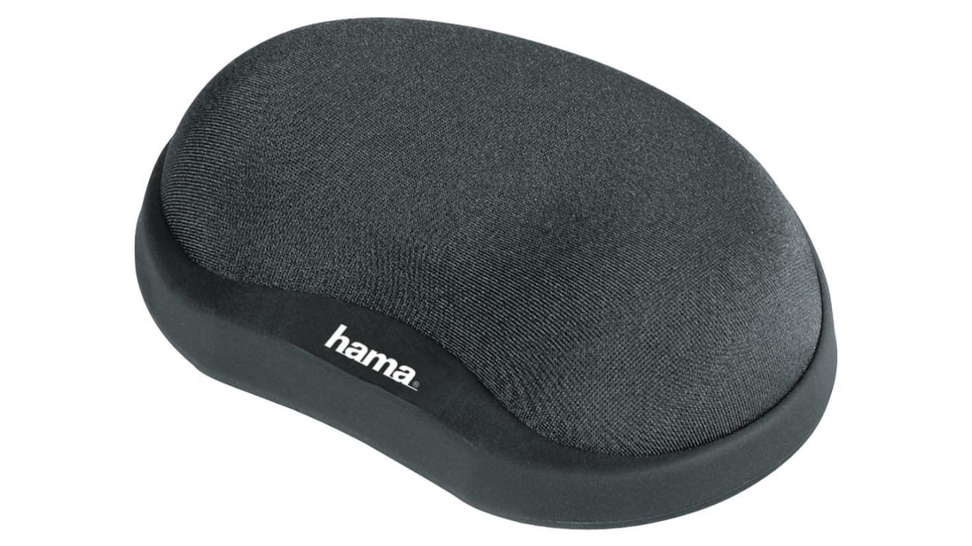 Hama Grey Lycra Memory Foam, Polyethylene (PE) Wrist Rest 105 x 75 x 25mm 25mm Height