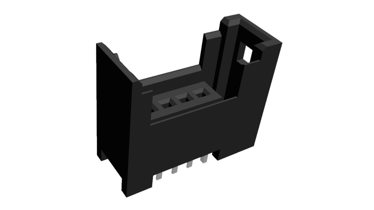 Conector RITS TE Connectivity serie RITS de 4 vías, paso 2.0mm, 1 fila, Montaje en PCB