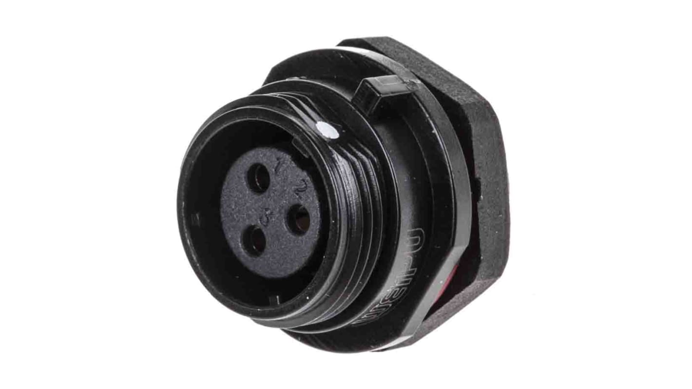 RS PRO Circular Connector, 3 Contacts, Panel Mount, Miniature Connector, Socket, Female, IP68