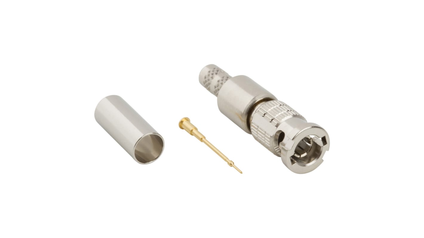 Amphenol RF HD-BNC Stecker Koaxialsteckverbinder HD-BNC-Steckverbinder, Kabelmontage, Crimp-Anschluss, für BELDEN