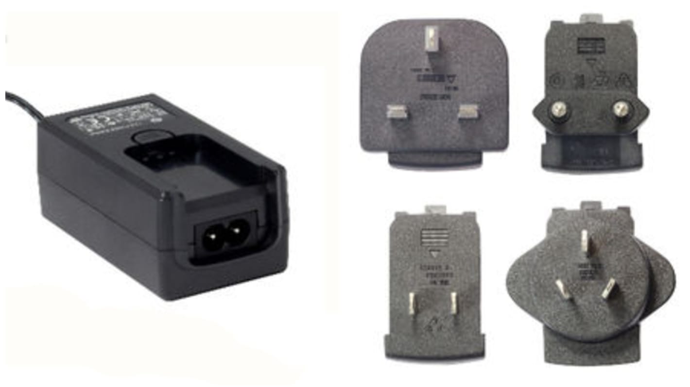 RS PRO 30W PlugIn AC/DC Adapter 12V dc Output, 2.5A Output RS