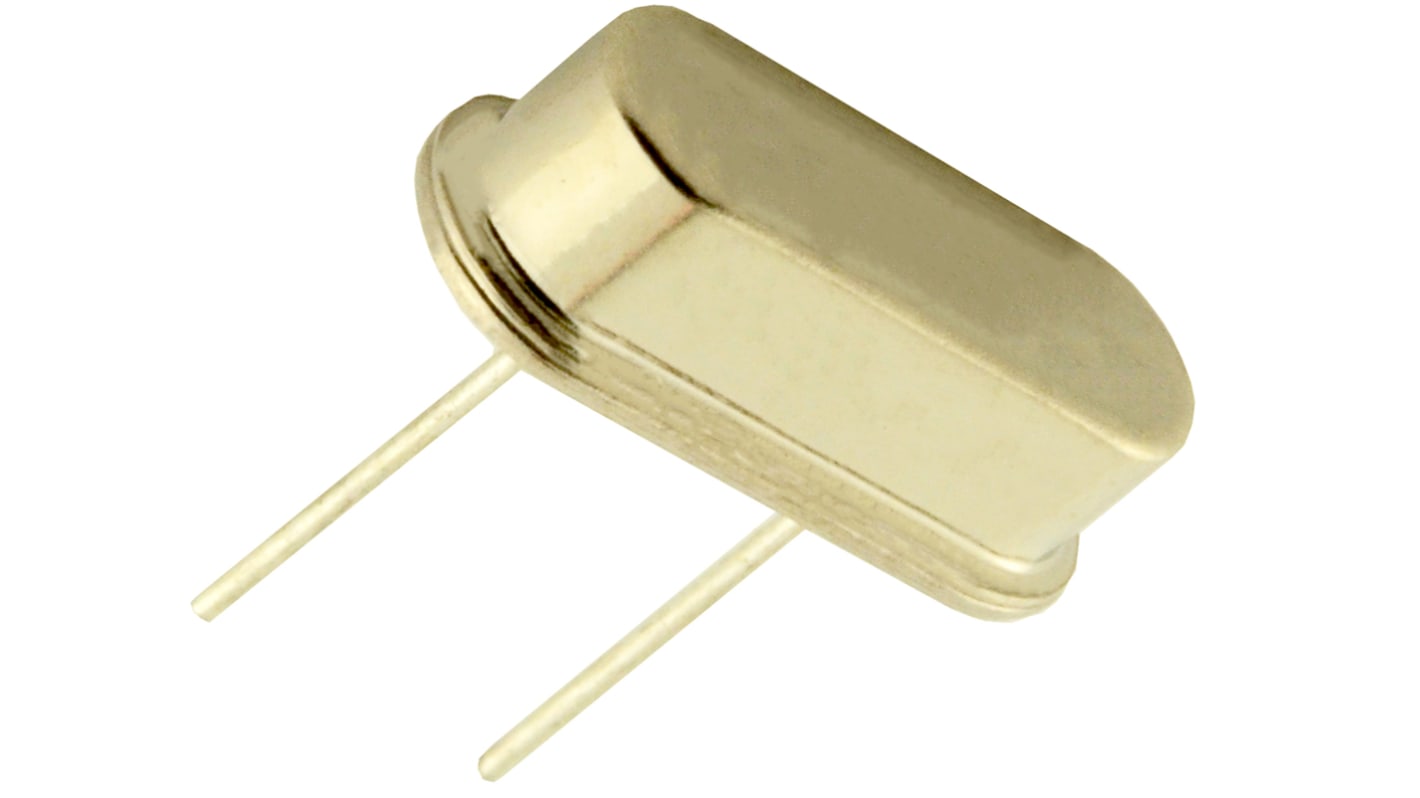 Unidad de cristal 10MHZ, ±30ppm, 2-Pin, 11.35 x 5 x 3.5mm