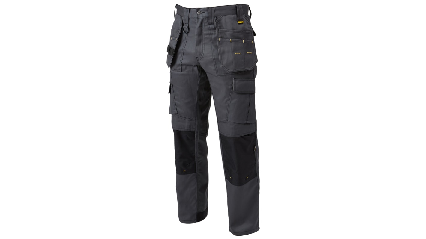 DeWALT Pro Tradesman Grey Men's Cotton, Polyester Work Trousers 34in